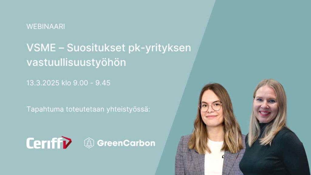 VSME - suositukset pk-yrityksen vastuullisuustyöhön